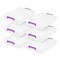 IRIS USA Modular Stackable Plastic Storage Container with Secure Buckle-up Lid